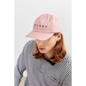 Stussy pink baseball strapback hat